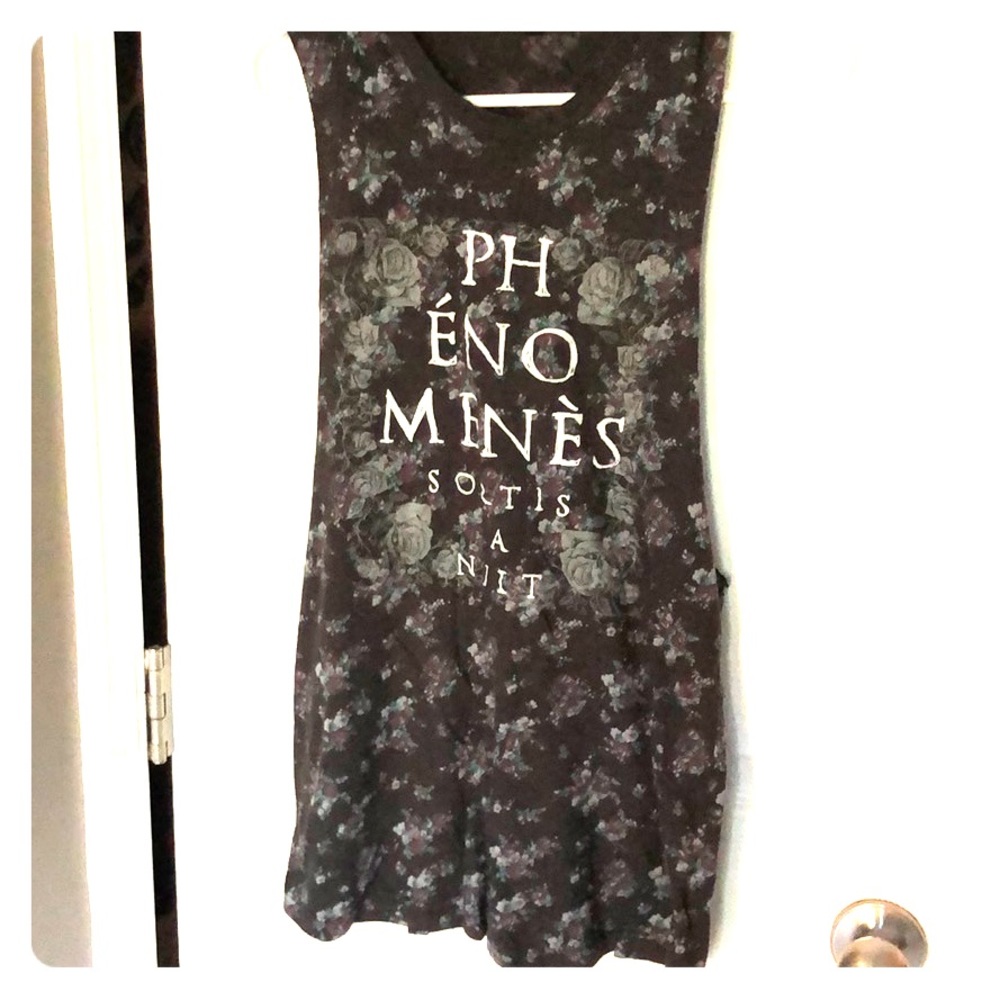 Floral graphic tank